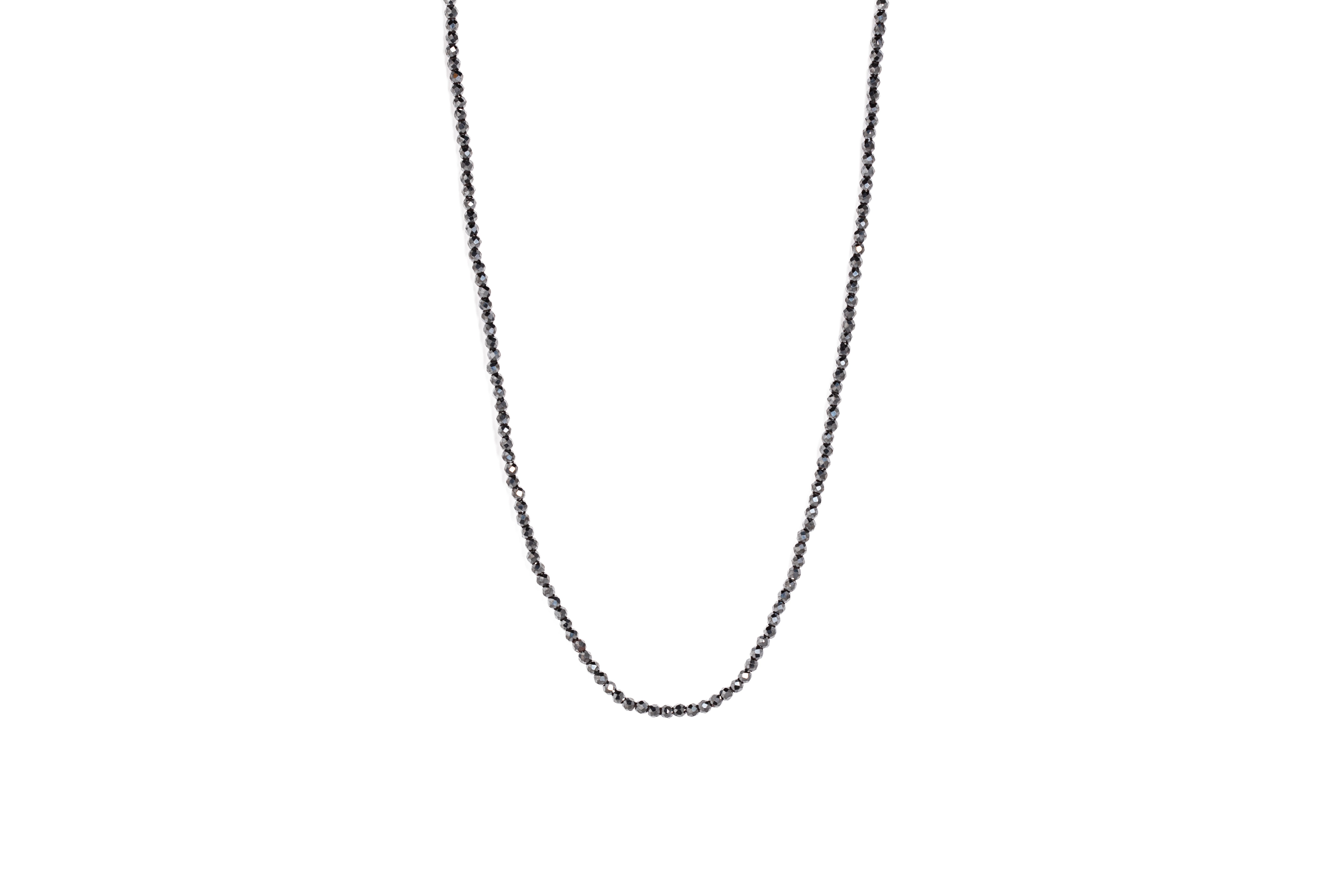 Hematite Crystal Bead Necklace