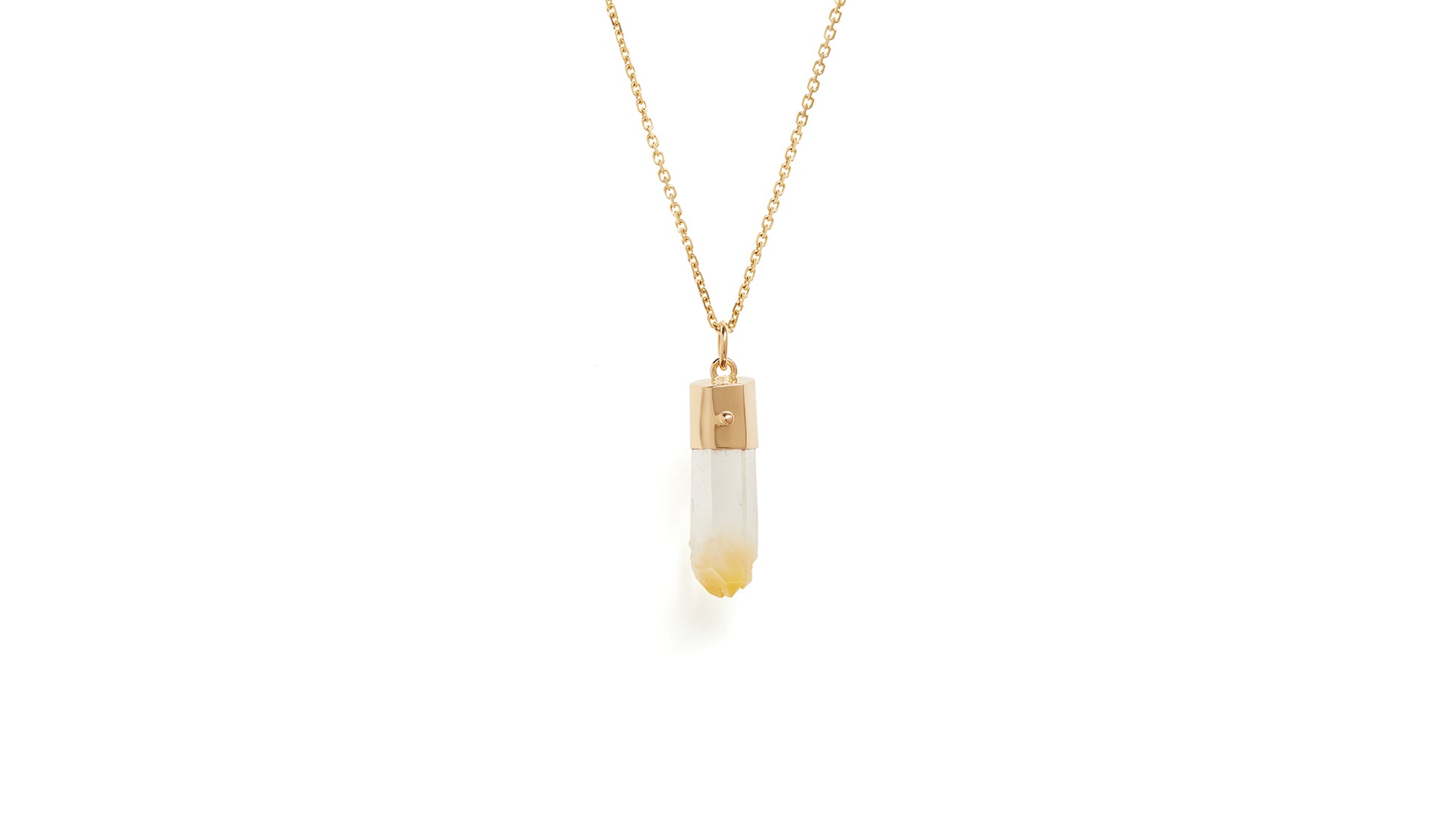 Medium Mango Quartz with Opal Eye Amulet Pendant