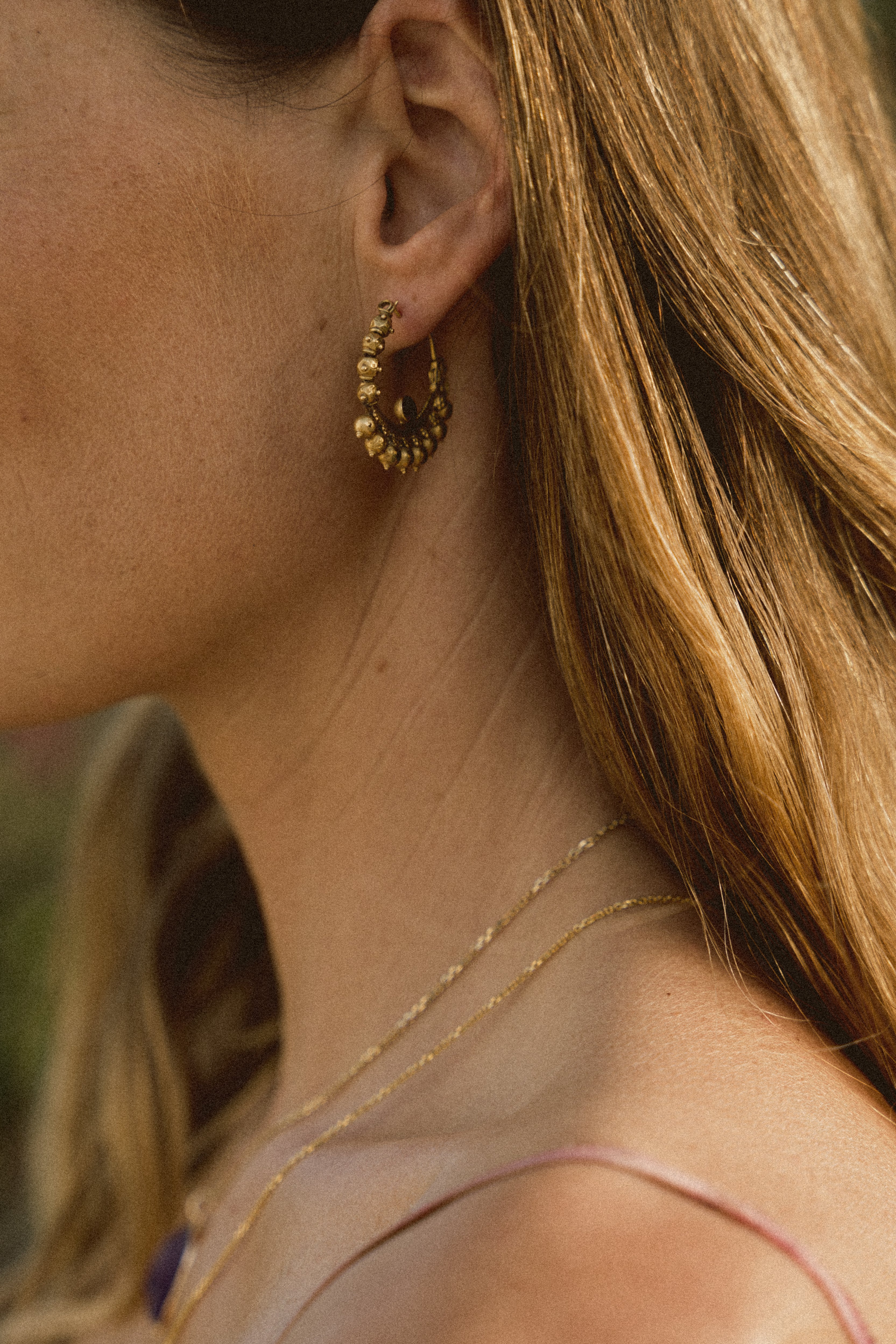 Vintage Indian gold 'Nath' Nose or Earring