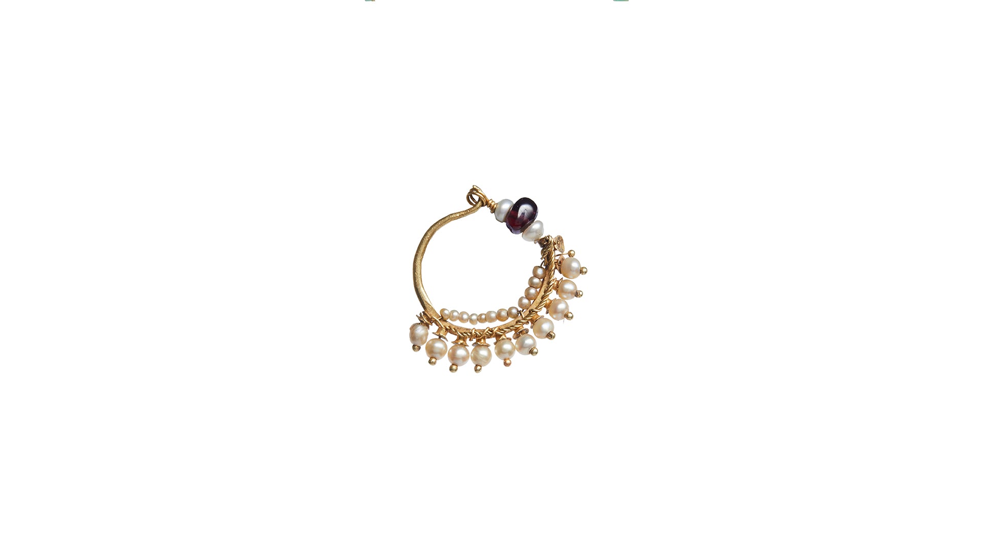 Vintage Indian Pearl 'Nath' Nose or Earring
