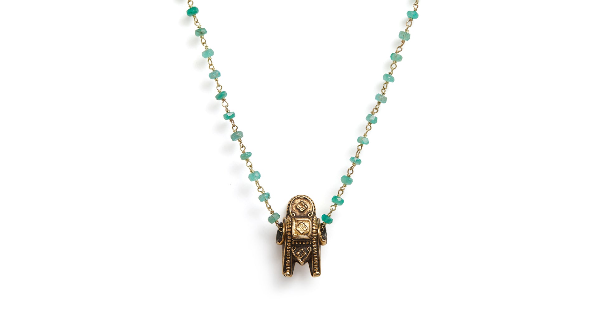 Vintage Indian Tribal Gold Thali Pendant